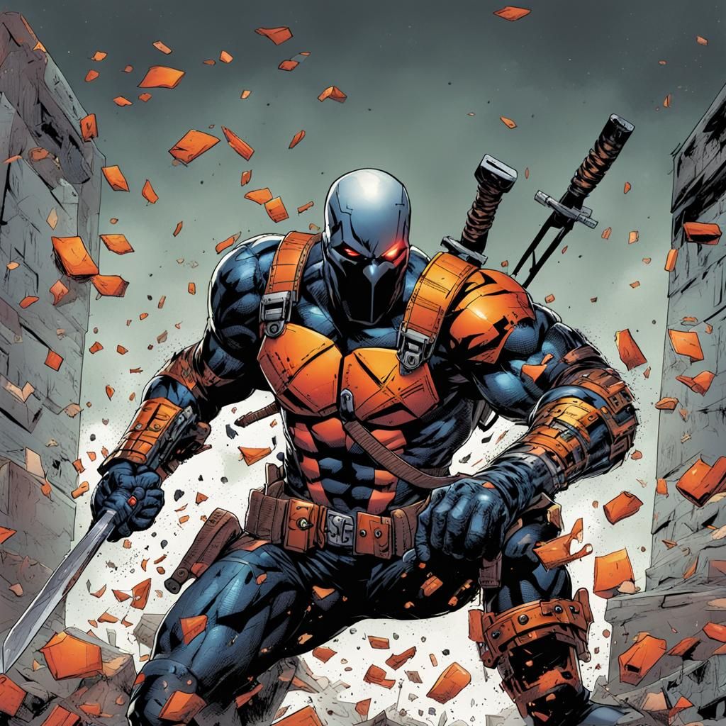 Angry Deathstroke from DC Comics