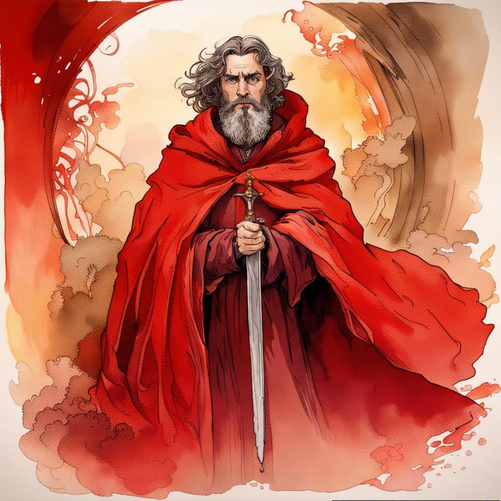 Godric Gryffindor | Ink Painting