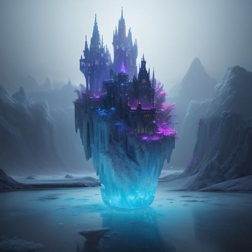 Fantastical Ice Cream Cone with Crystal Core