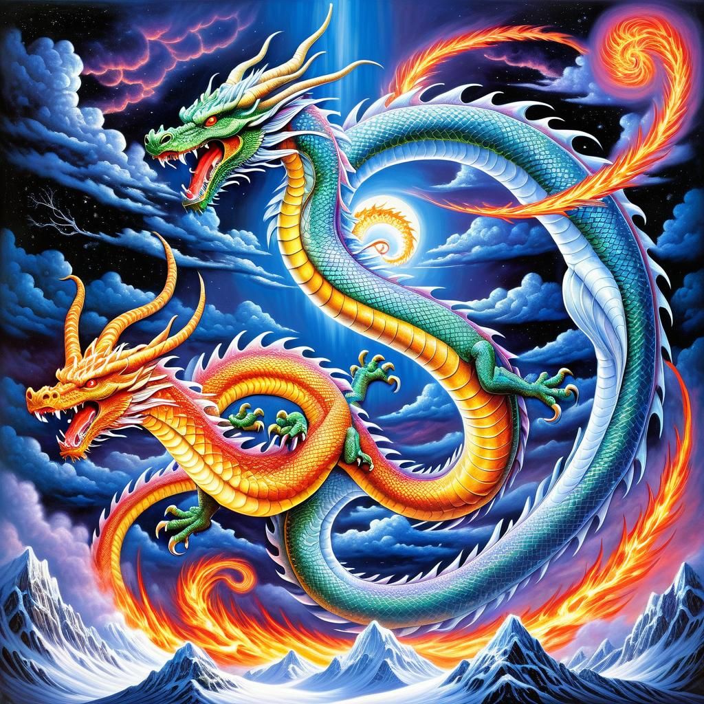 Fantasy Alchemy Lab in Gustav Klimt Style