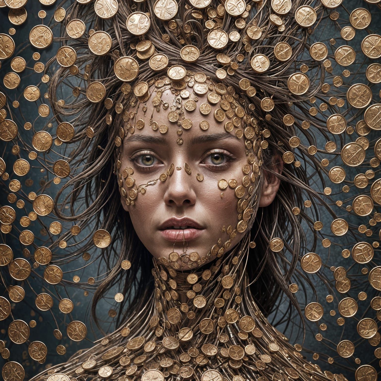 Create a photorealistic hyperrealistic hyper detailed ultra-detailed digital artwork image featuring a surreal abstract ...