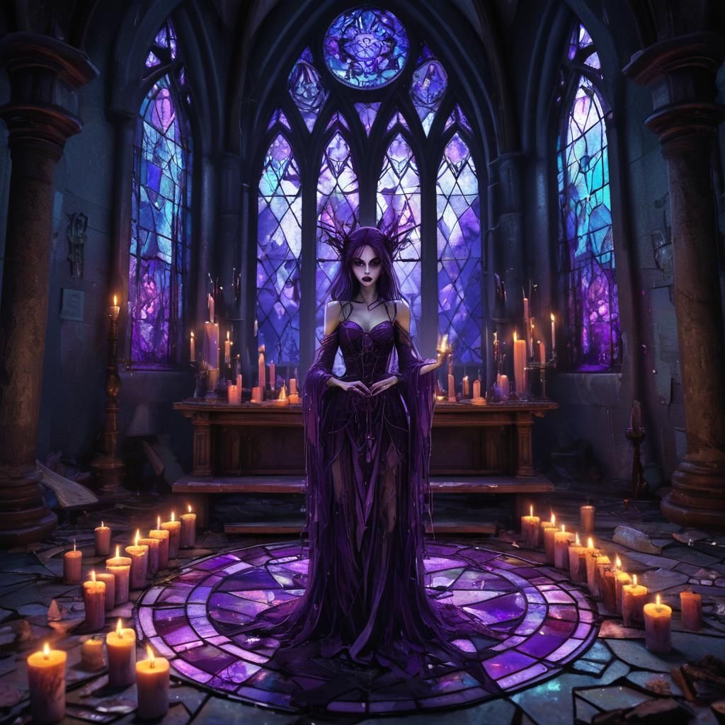 Wicked Faery Sacrifice in Gothic Digital Painting