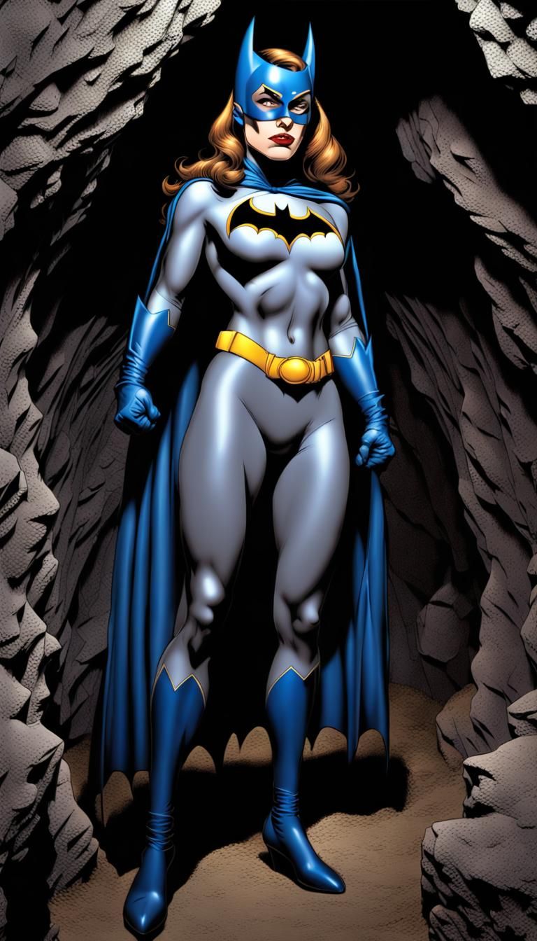 Hyperrealistic Bat-Girl in Mike Zeck Comic Style