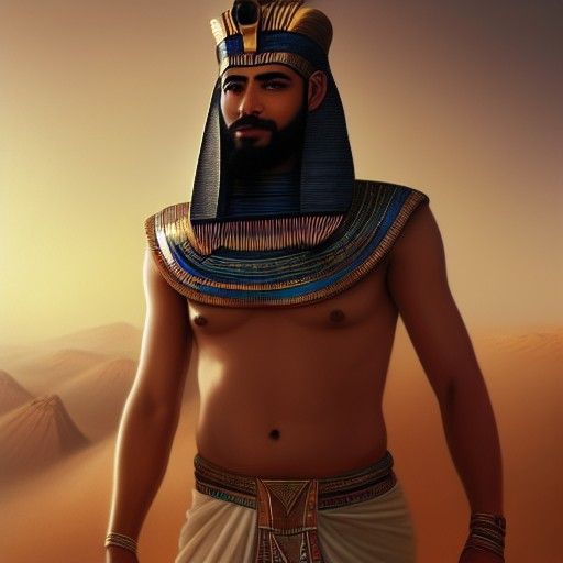 Egyptian God Set in Desert Sandstorm