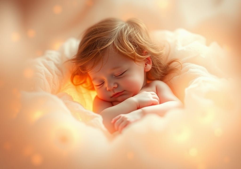 Ethereal Baby Girl Symbolizing Lost Life