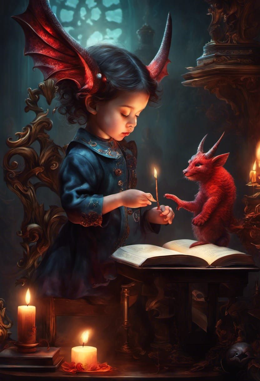 Learn how to make fire on the first day of demon school