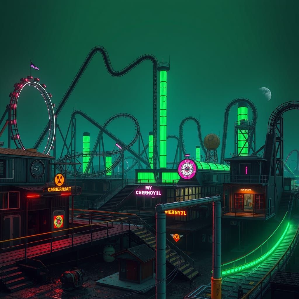 Dystopian Cyberpunk Art Style