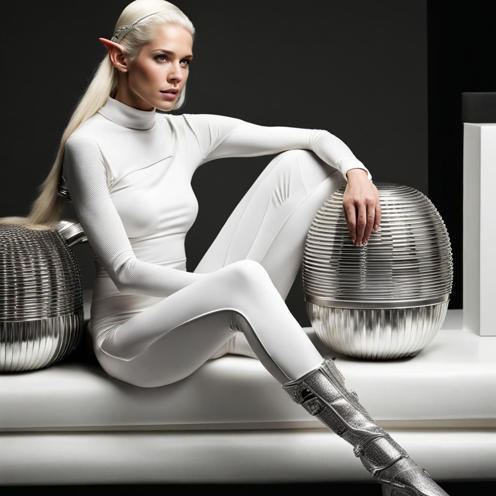 Laughing Elf in Armani Suit, CGI Portrait