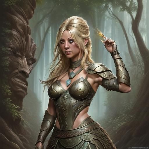 Kaley Cuoco warrior princess