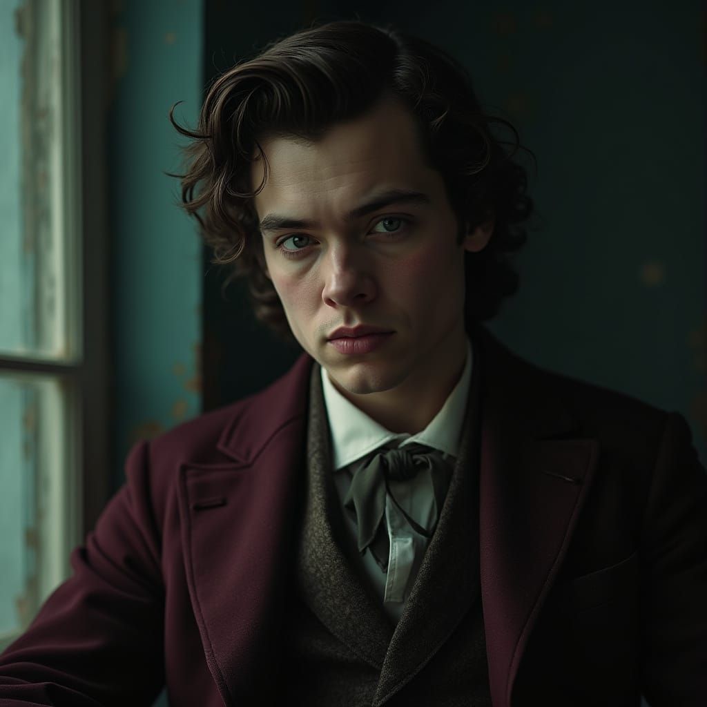 Moody Portrait of Regal Figure in UE5 Realism