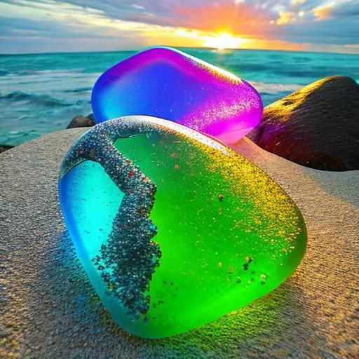 Beautiful Sea Glass Art