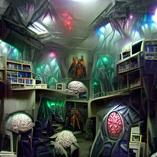 Eerie Sci-Fi Lair of the Mind Flayers