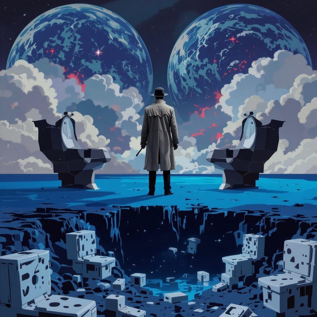 Sinister Landscape Rendered in Dramatic Style