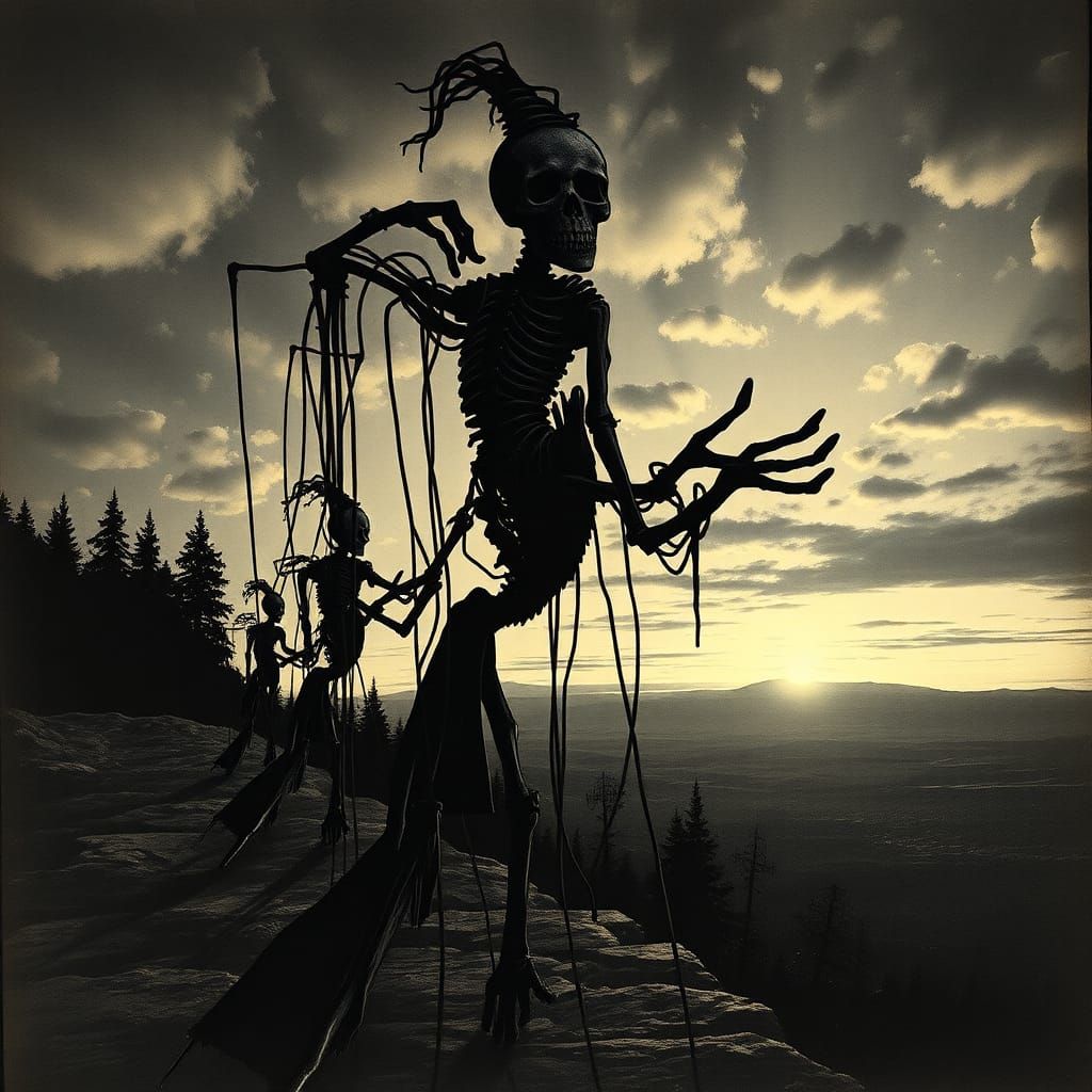 Eerie Funeral March for a Marionette in Chiaroscuro