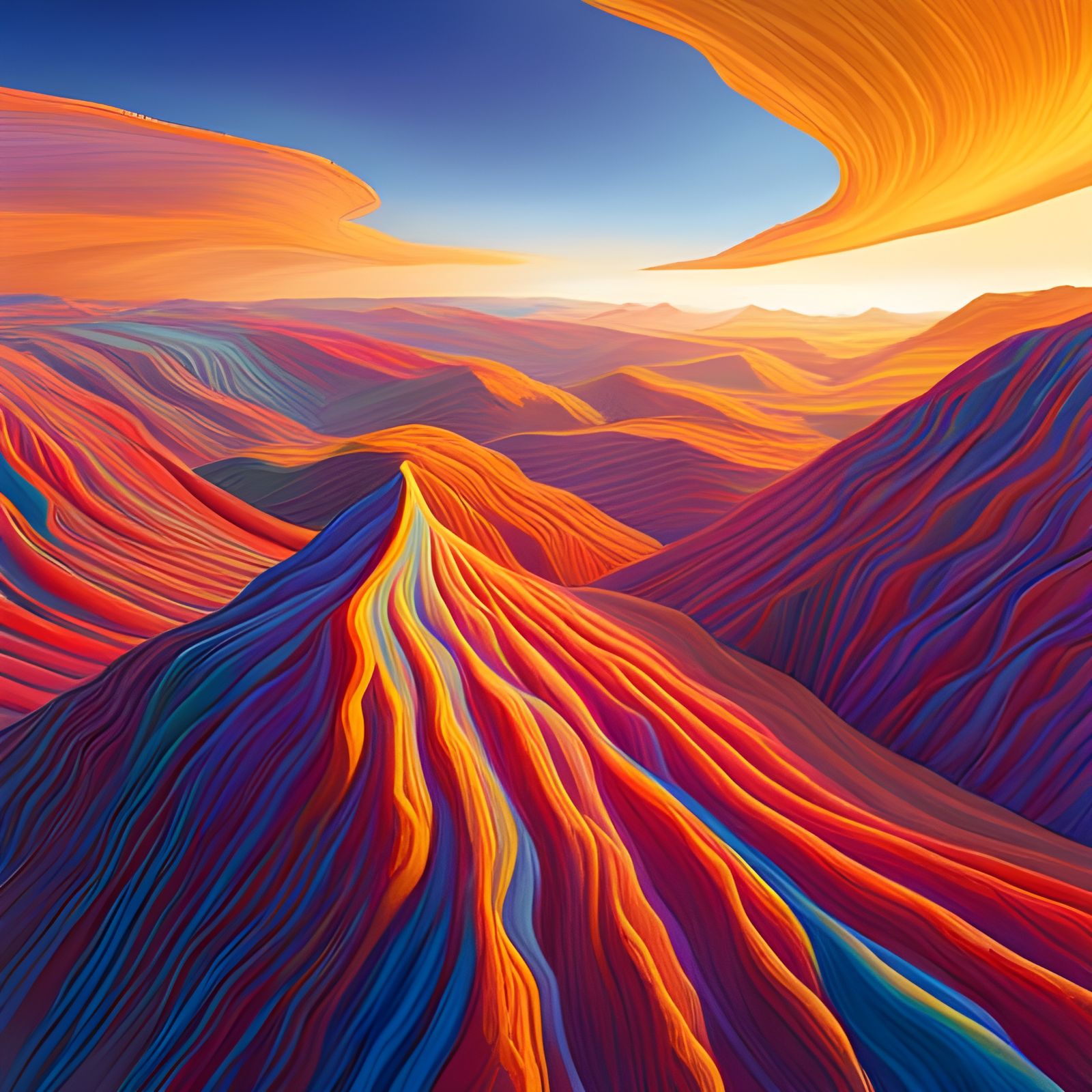 Abstract Fields of Saturated Color and Gold