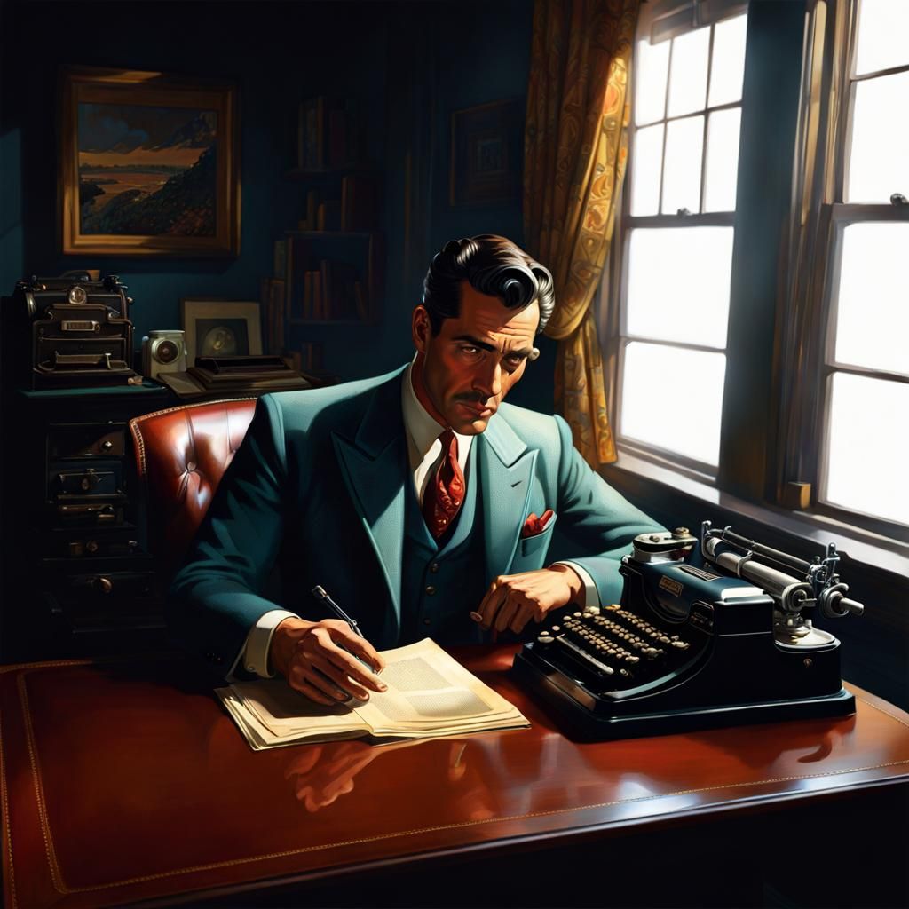 1930s Pulp Detective Novel Cover Art