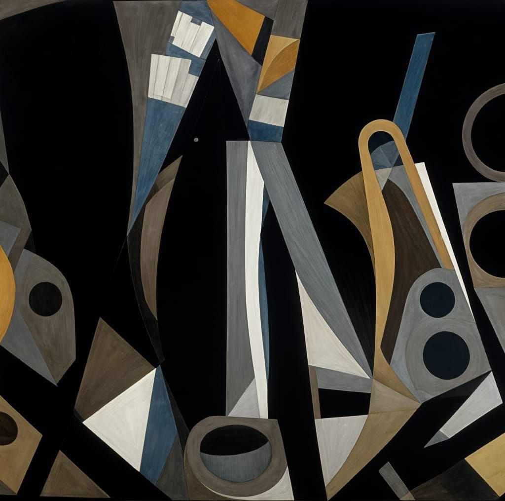 Modern Sculptural Abstraction in Deep Parallax