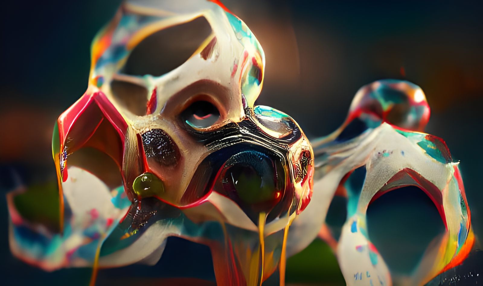 Geometric Riot of Color with 3D Shading