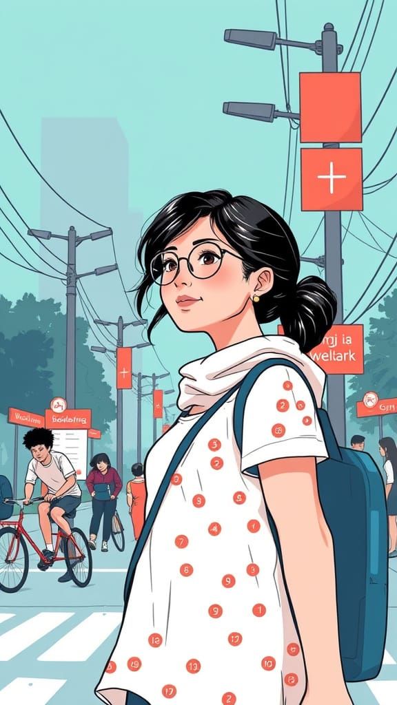 Woman at Crossroads of Life Choices