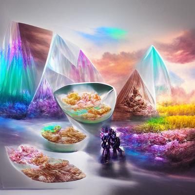 Crystalline Cereal in Ethereal Lighting