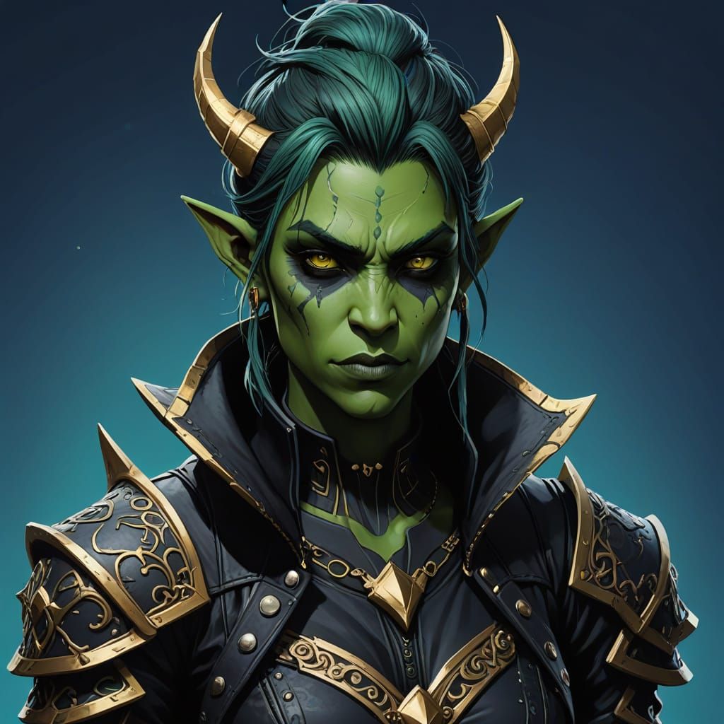 Ethereal Warrior: Orc Maiden in Kingdom Hearts Armor