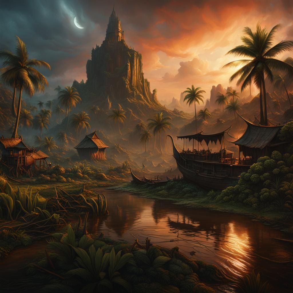 Apocalypse Now: Heart of Darkness Matte Painting