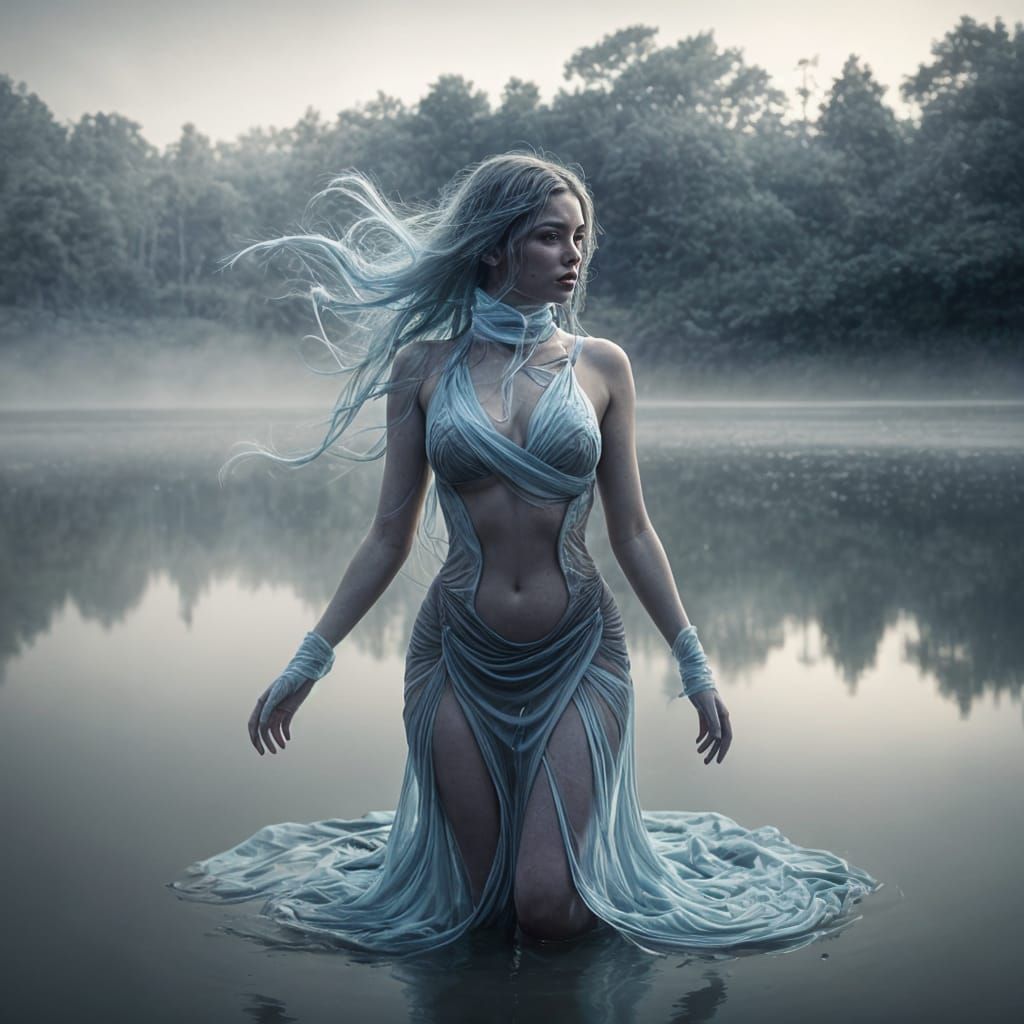Ethereal Goddess of the Water's Edge