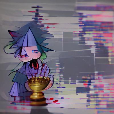 Dark Abstract Design with Swirling Shapes