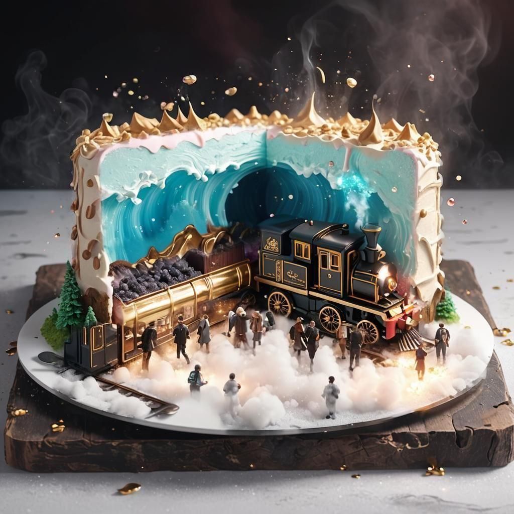 Train cake