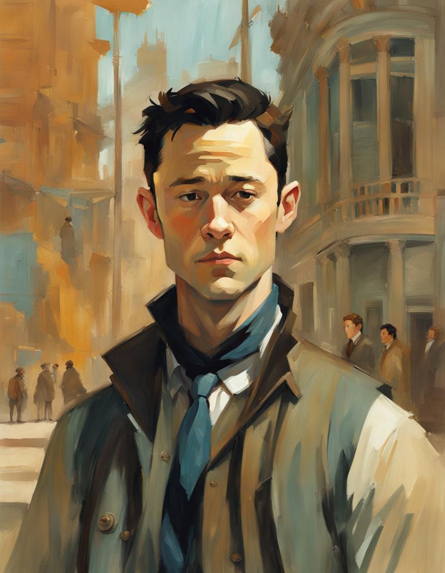 Dramatic Portrait in Comic Book Style