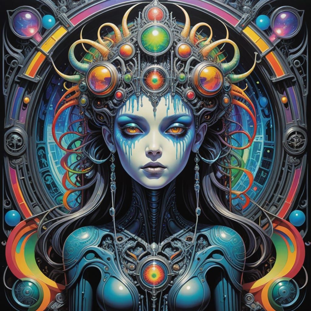 Psychedelic Surrealist Painting of Personal Experience