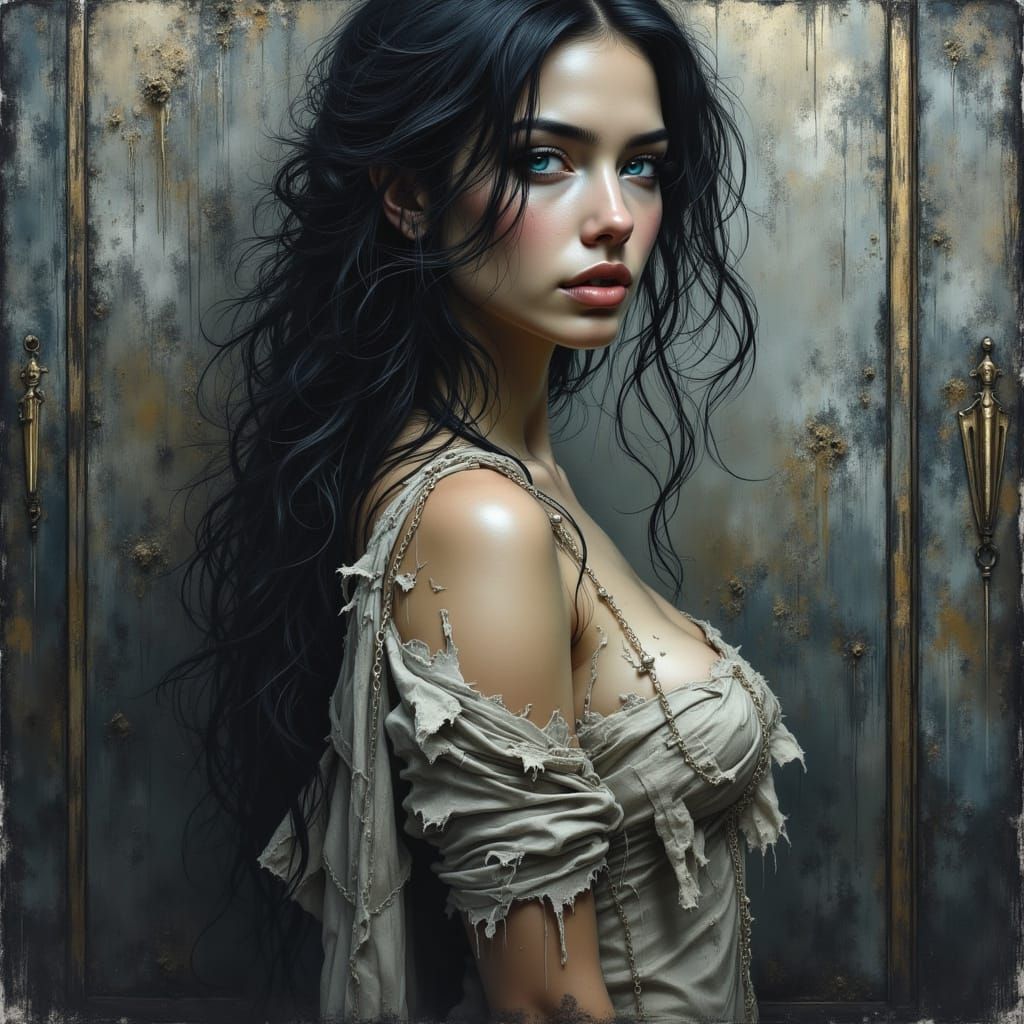 Dark Fantasy Beauty in Tattered Rags