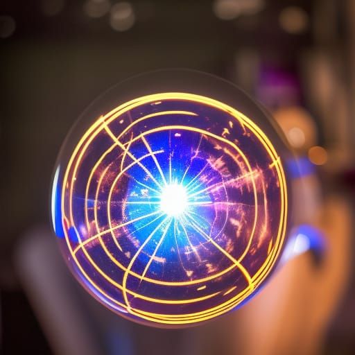 Playing with the plasma orb at spencer gifts