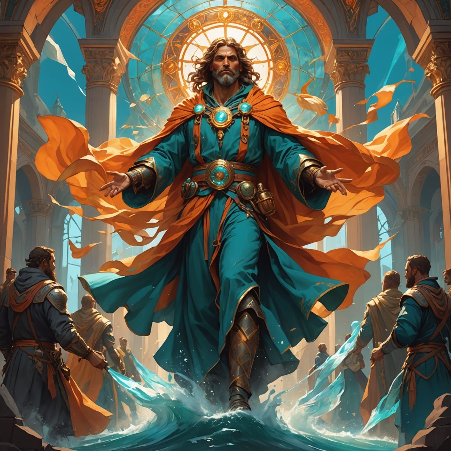 Divine Power Descends: Hyperdetailed Concept Art