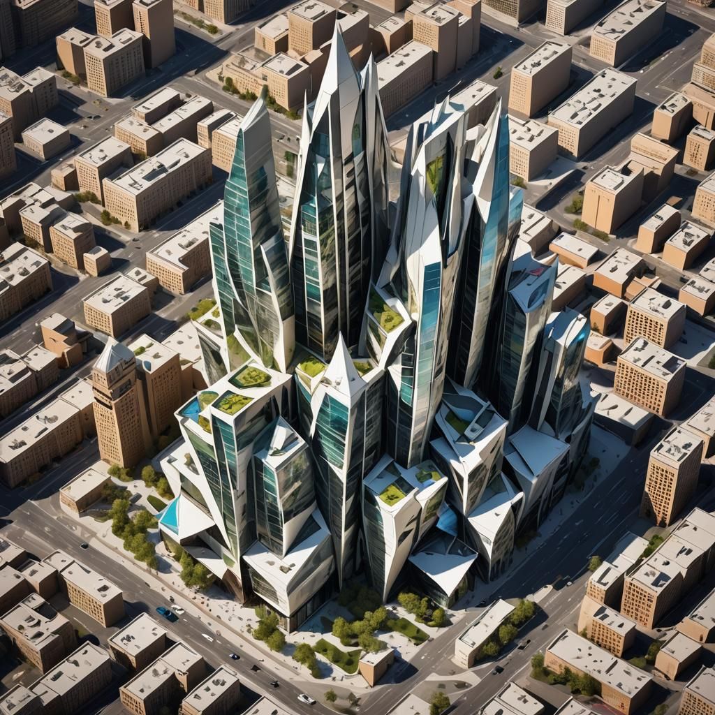 Architectural 3D Model with Impressive Geometry