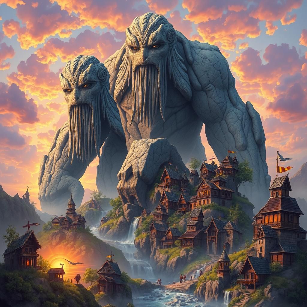 Titanic Sky Cities: Ethereal Fantasy Art