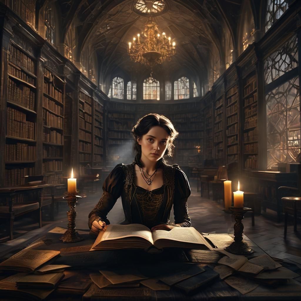 Monochromatic Homage to Poe's Tell-Tale Heart