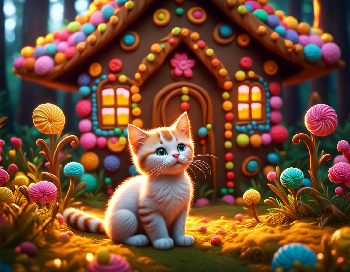 Gingerbread Cat in Gingerbread Woods, Splash Art