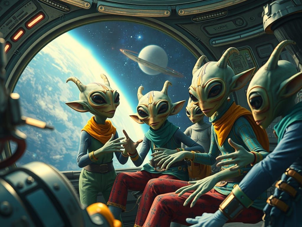 Ethereal Space Comedy in Quirky Alien Style