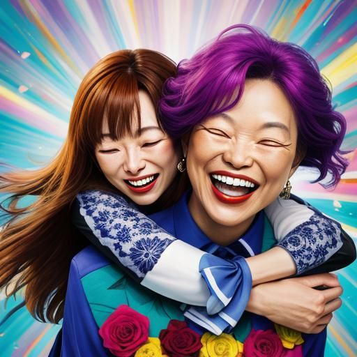 Abstract Image of Joy and Laughter