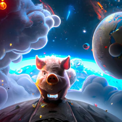A Pig in Outer Space: Fantasy Concept Art