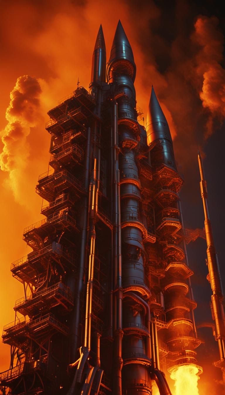 Rocket Launch in Biomechanical Style