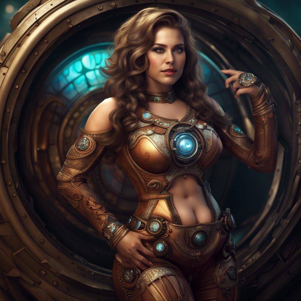 Time Travel Transformation: A Detailed Digital Painting