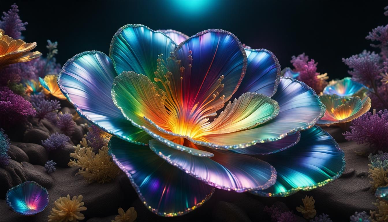 Mesmerizing Iridescence in Hyperrealistic HDR Detail