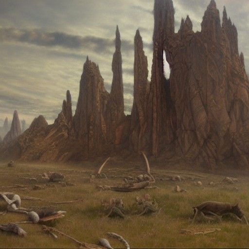 Surreal Nightmare Oil Painting by Gurney