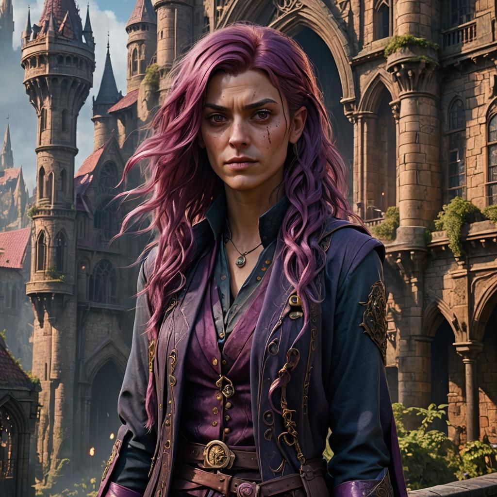 Detailed Matte Painting of Nymphadora Tonks