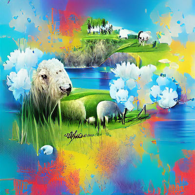 Lush Green Meadow Under a Bright Sky