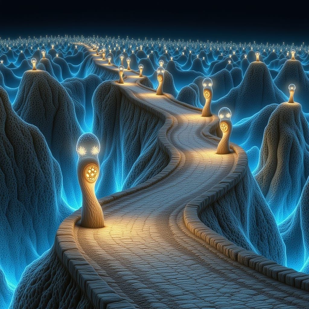 Gnomish Totem Road Under Midnight Lights