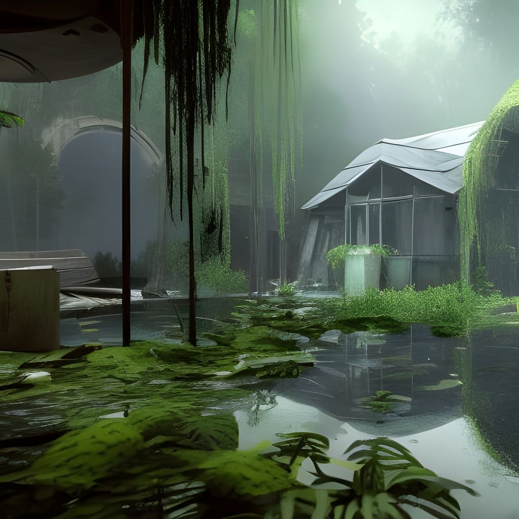 Post-Apocalyptic Jungle House in Cinematic 3D