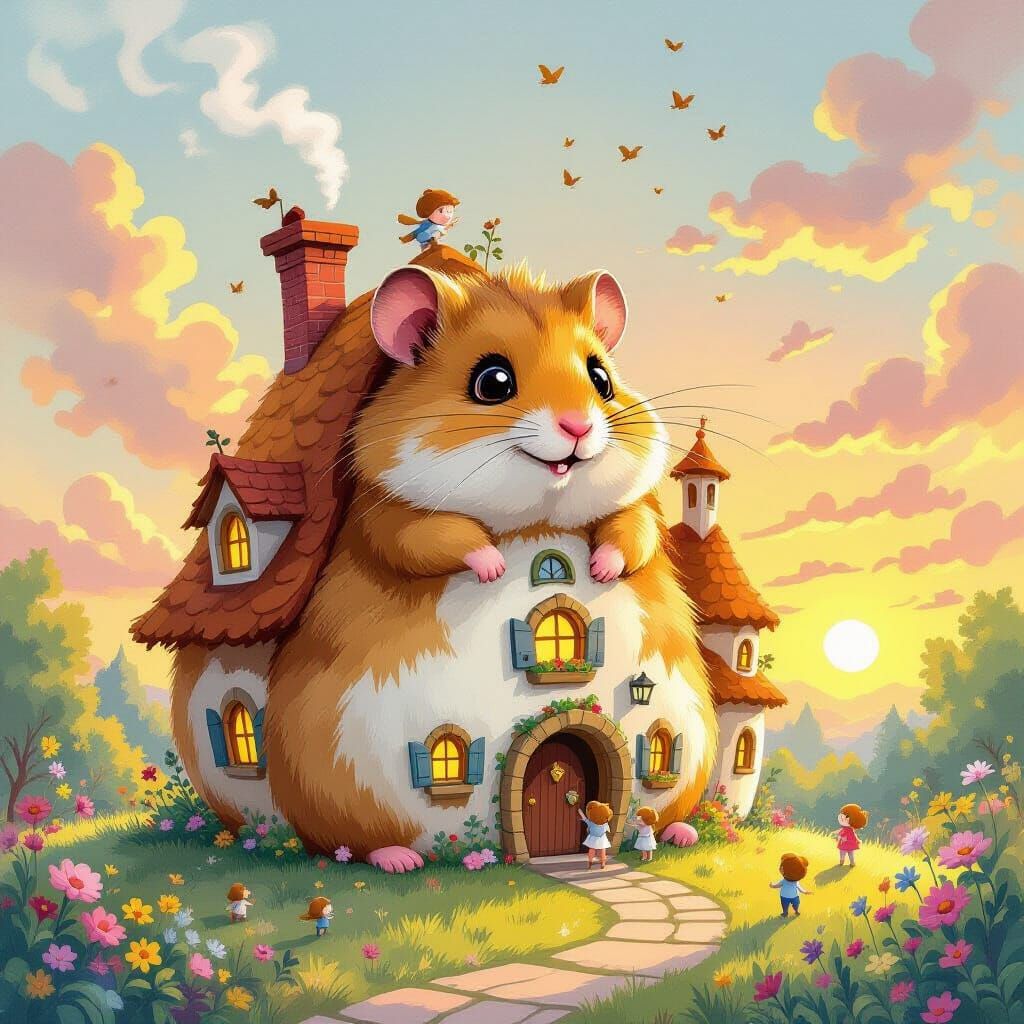 Colossal Hamster House at Fantasy Sunset